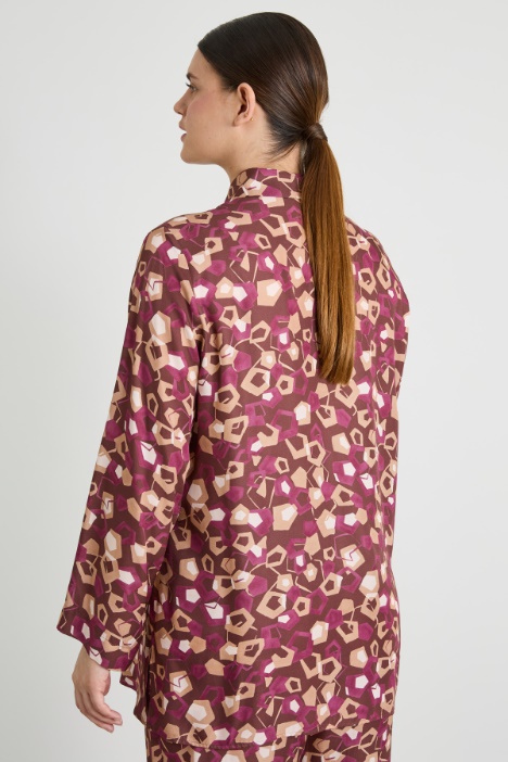 Camicia in twill stampato