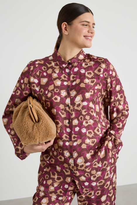 Printed twill shirt Intrend