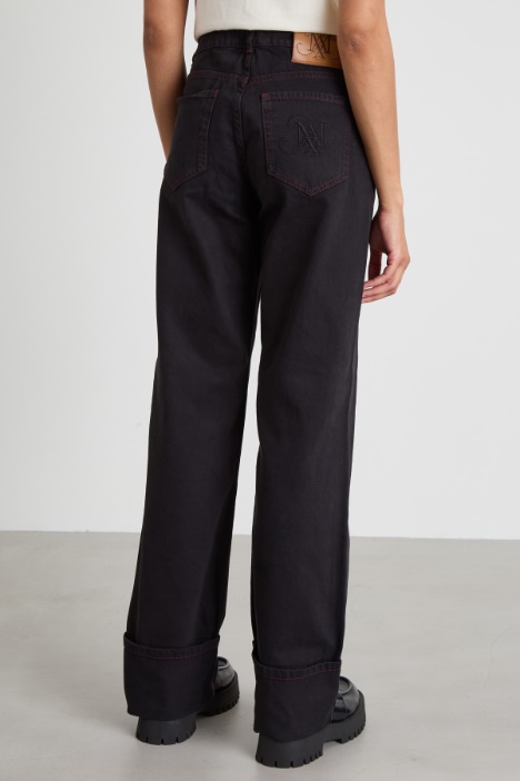 Pantaloni in drill di cotone