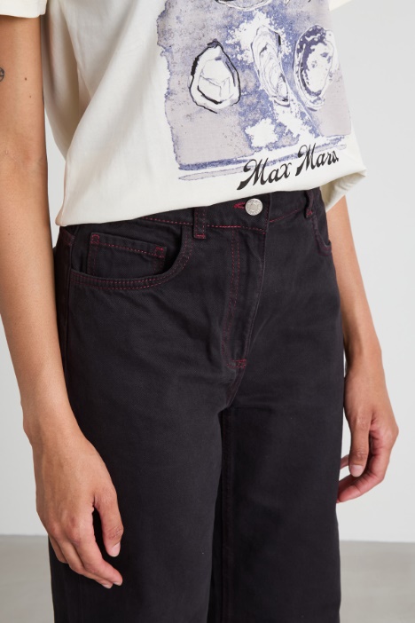 Pantaloni in drill di cotone