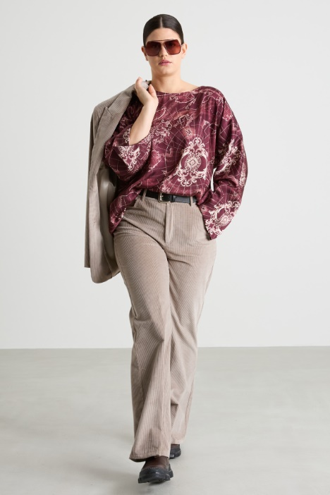 Pantaloni in velluto a coste Intrend