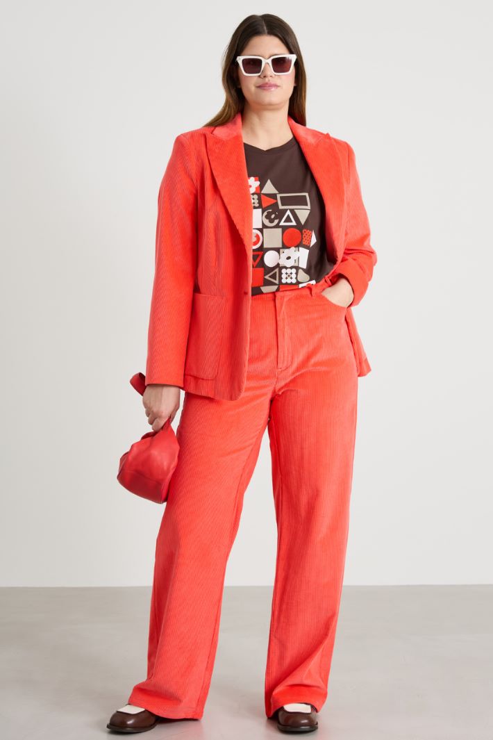 Pantaloni in velluto a coste Intrend