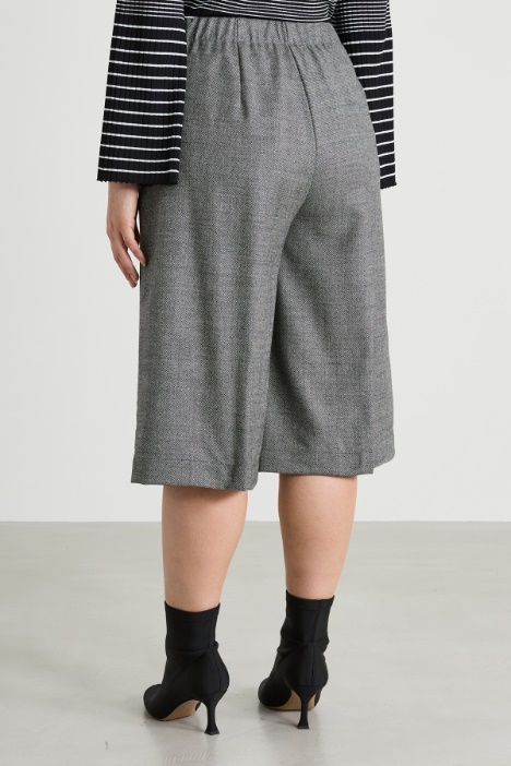 Bermuda in flanella di lana