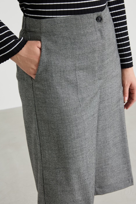 Bermuda in flanella di lana