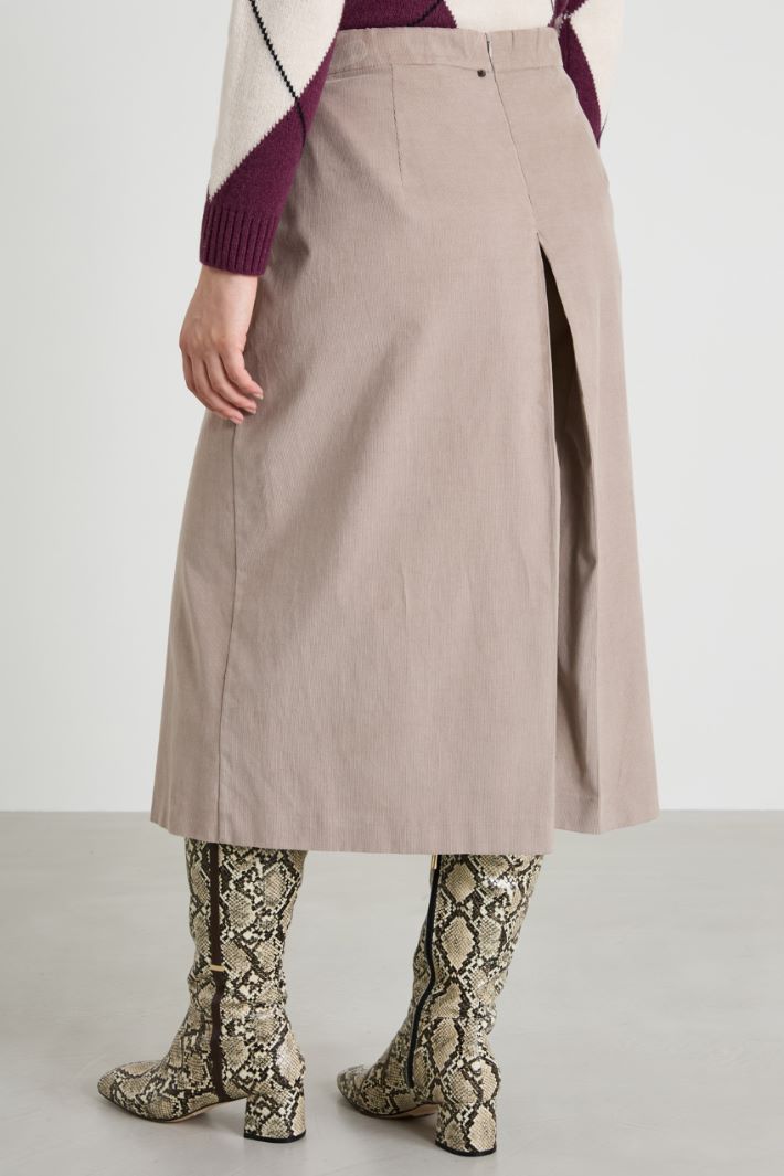 Corduroy culottes Intrend - 3