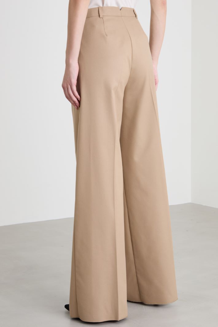 Flannel wide-leg trousers Intrend - 3