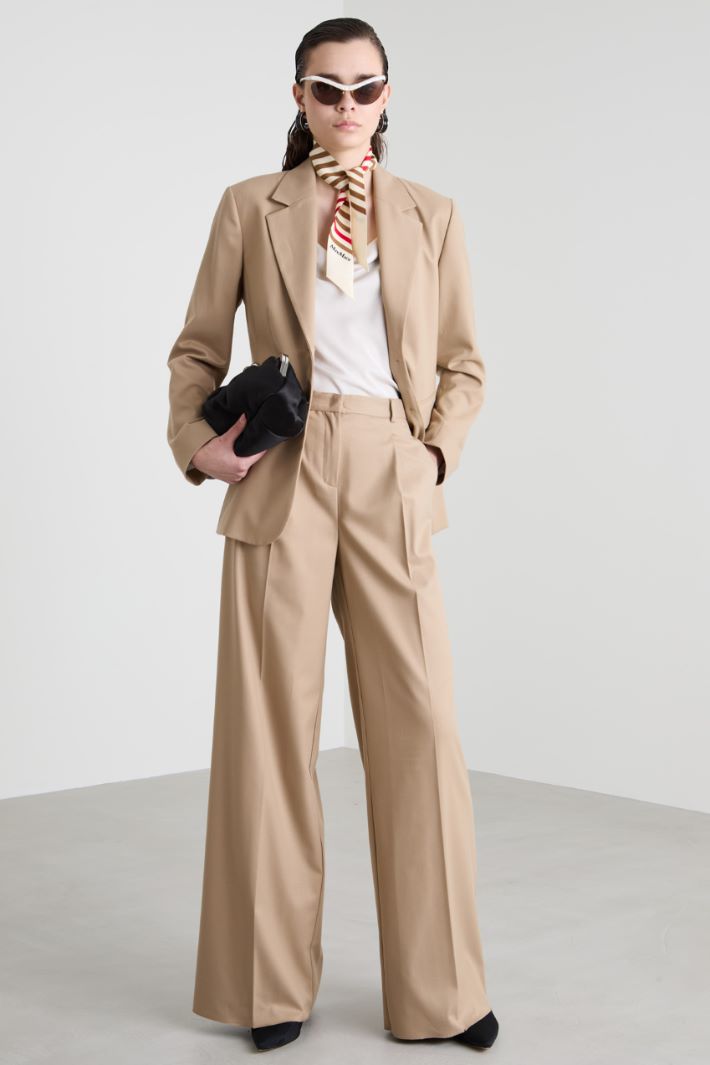 Flannel wide-leg trousers Intrend