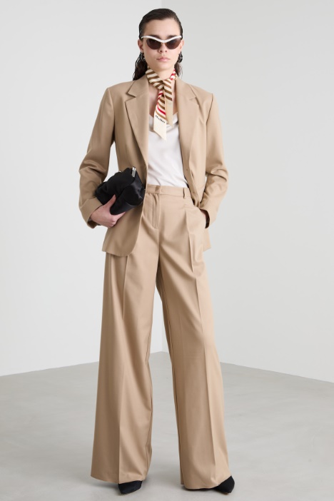 Flannel wide-leg trousers Intrend