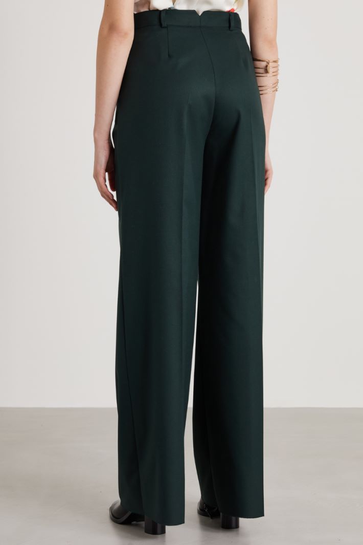 Flannel wide-leg trousers Intrend - 3