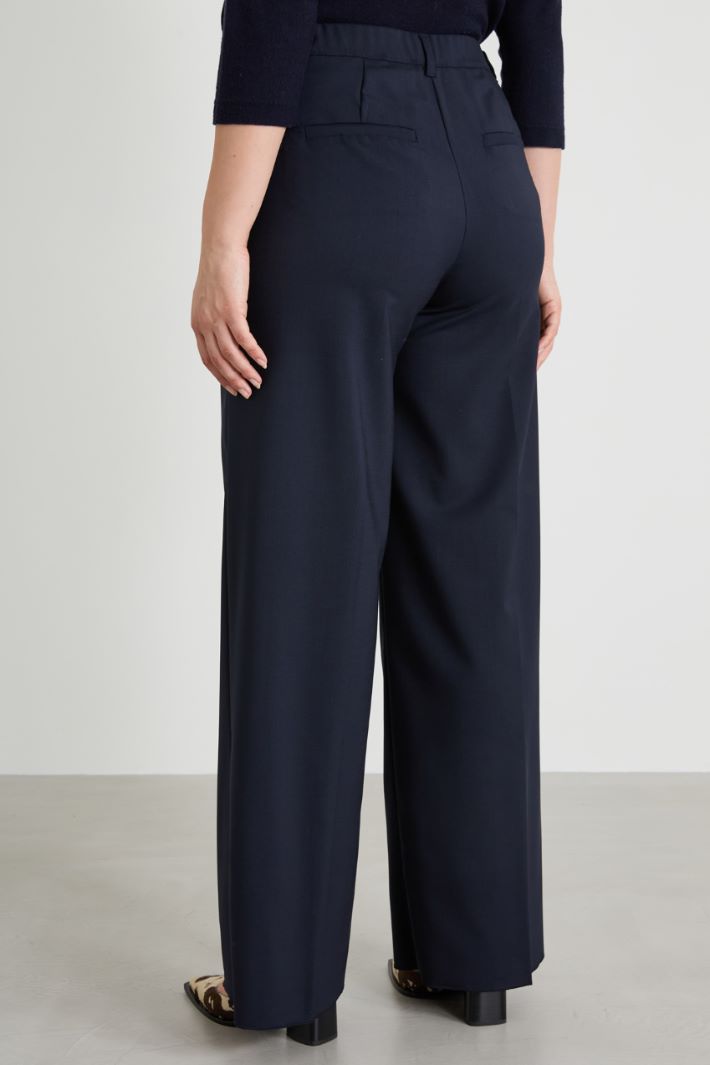 Fluid gabardine trousers Intrend - 3