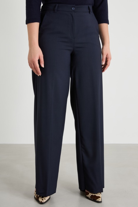 Pantalón de gabardina fluida