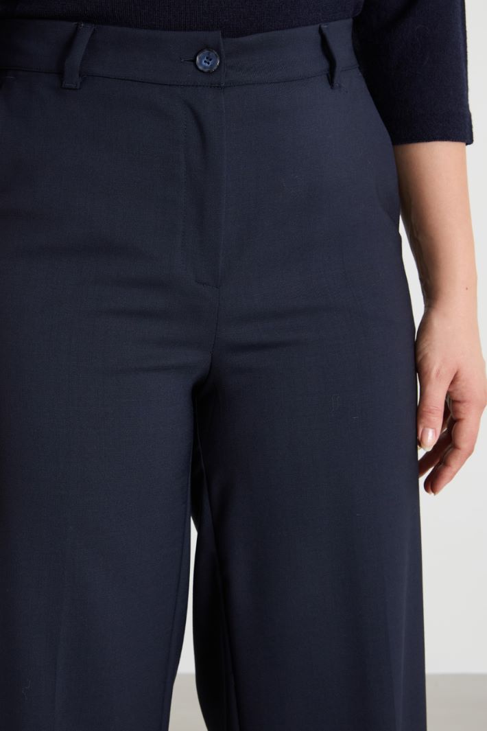 Fluid gabardine trousers Intrend - 4