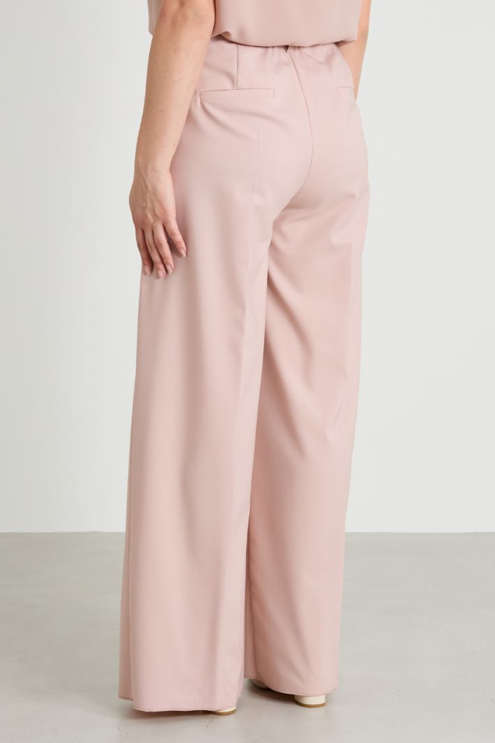 Fluid gabardine trousers Intrend - 3