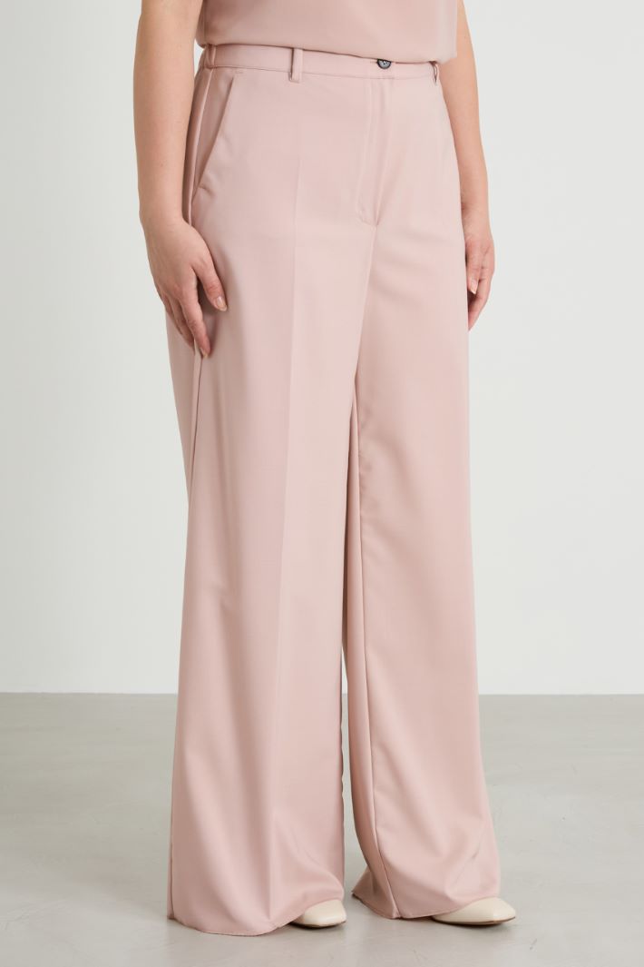 Fluid gabardine trousers Intrend - 2
