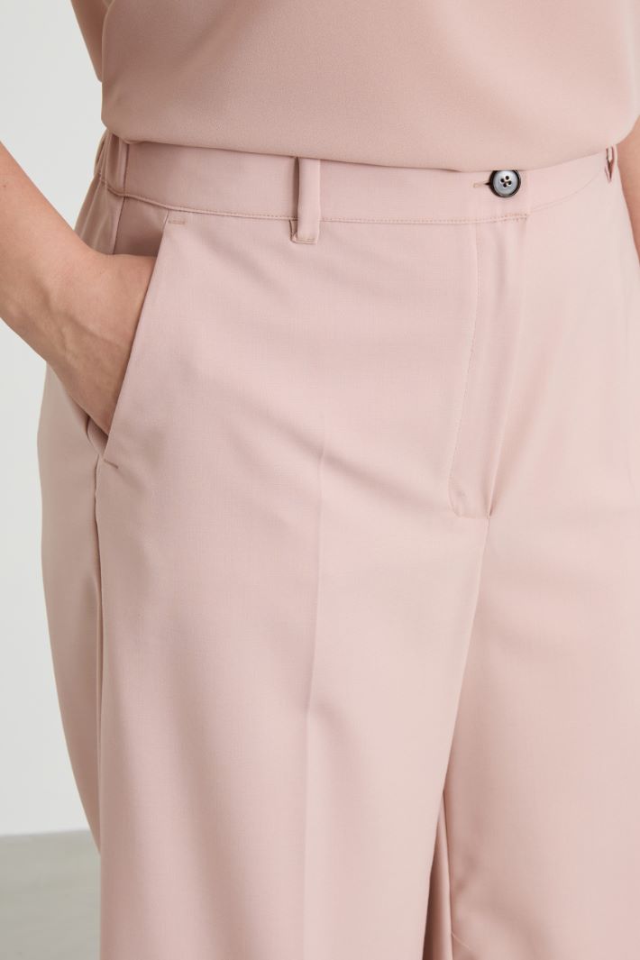 Fluid gabardine trousers Intrend - 4