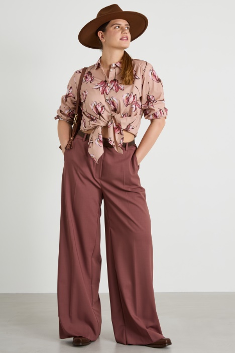 Fluid gabardine trousers Intrend