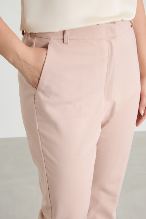Pantaloni in cotone stretch