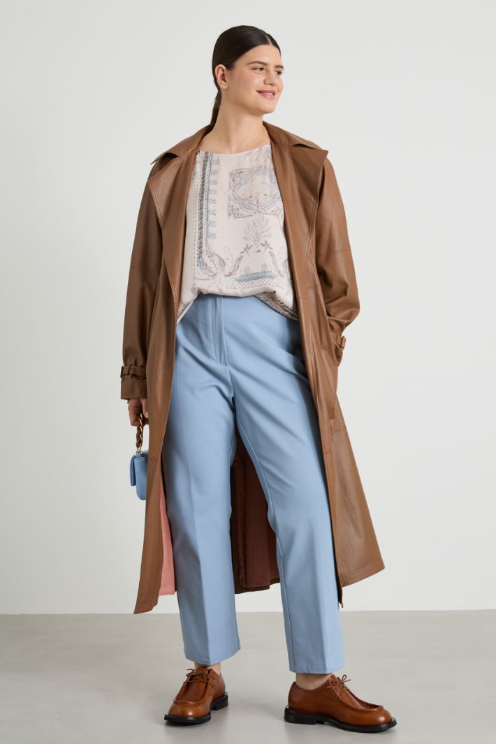 Stretch cotton trousers Intrend