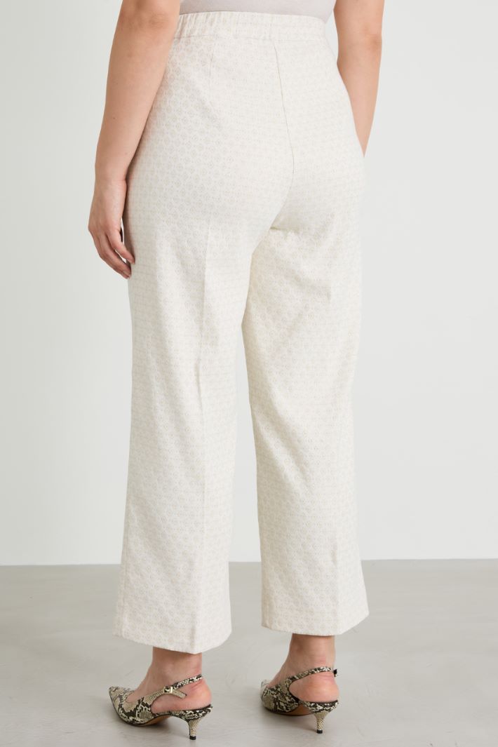 Lurex jacquard trousers Intrend - 3