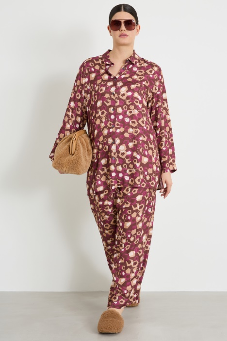 Pantalón de sarga estampada Intrend
