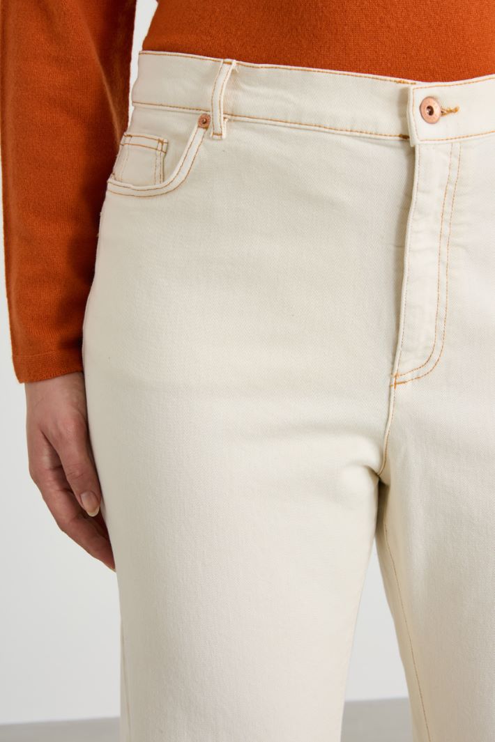 Cotton bull denim trousers Intrend - 4