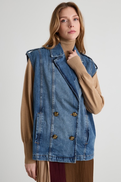 Gilet in denim Intrend