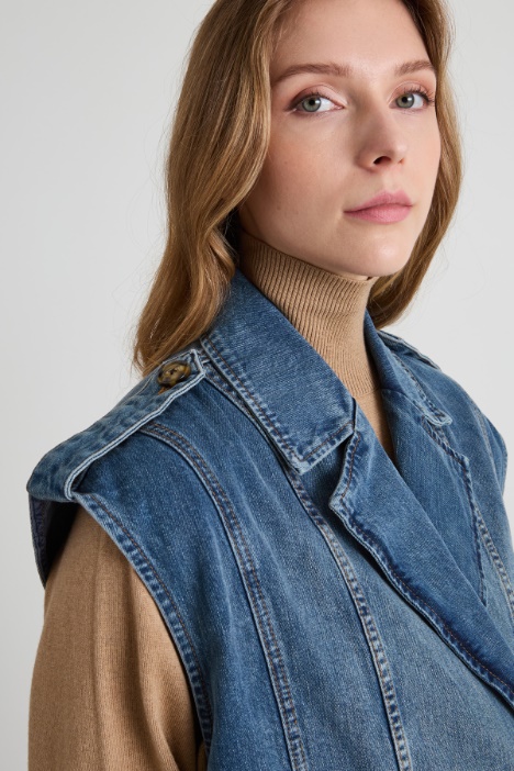 Gilet in denim