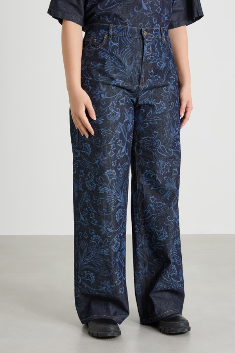 Jeans con stampa