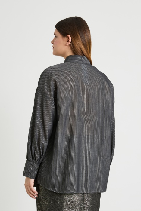 Camicia in cotone e seta