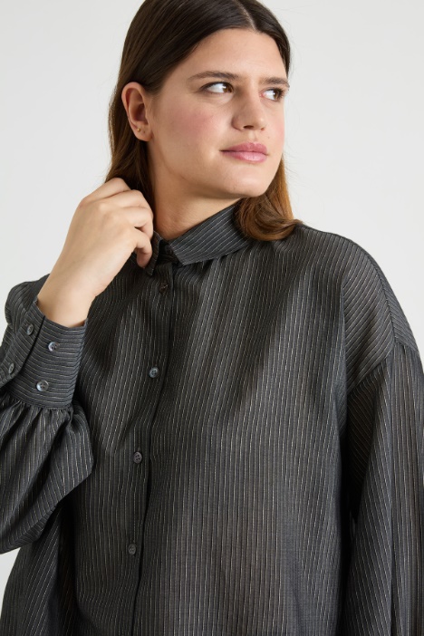 Camicia in cotone e seta