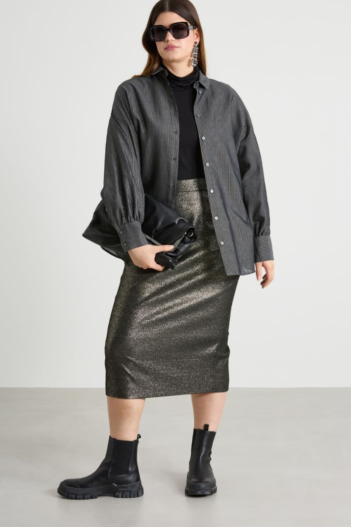 Cotton and silk shirt Intrend - 3