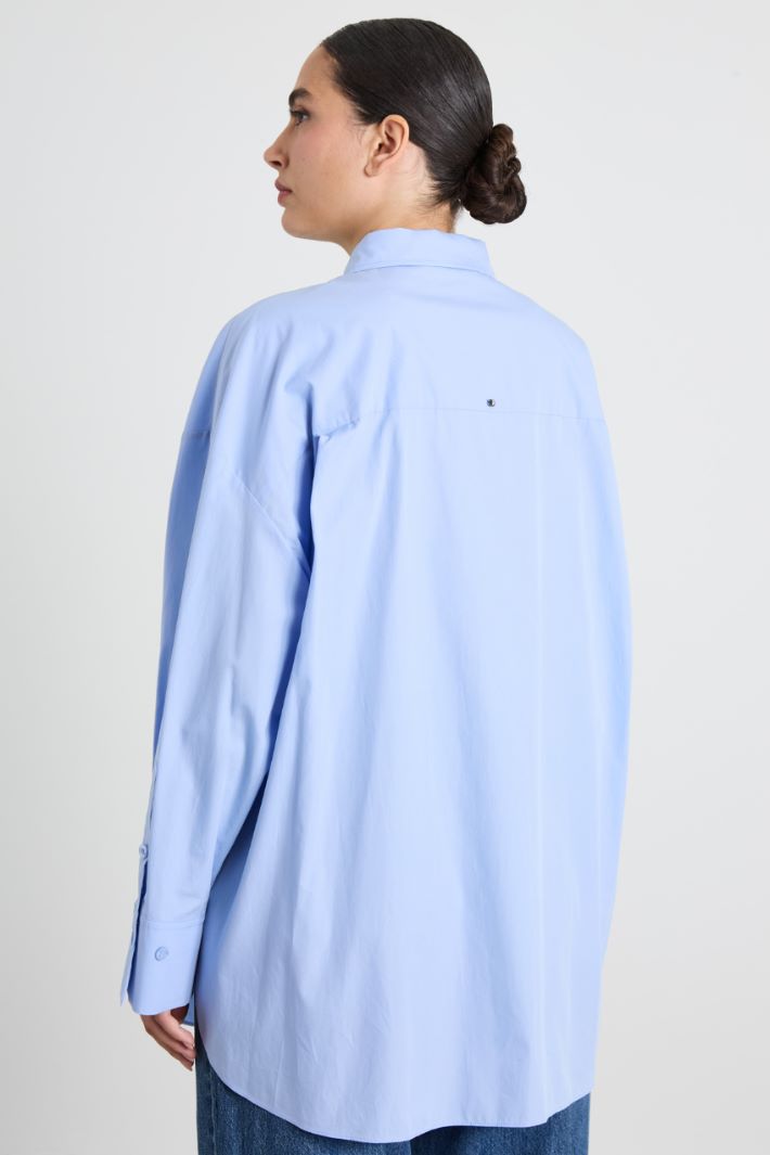 Embroidered poplin shirt Intrend - 2