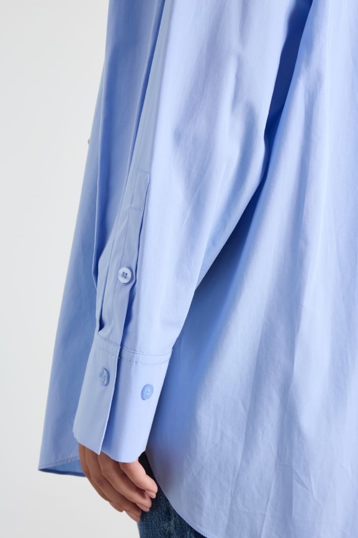 Embroidered poplin shirt Intrend - 4
