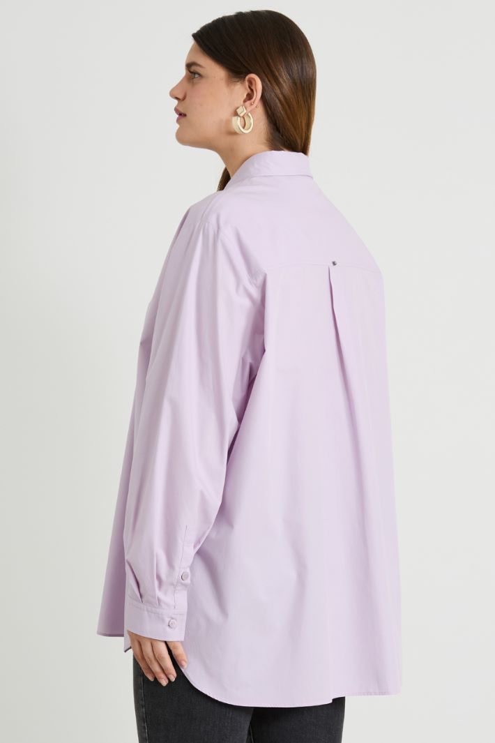 Embroidered poplin shirt Intrend - 2
