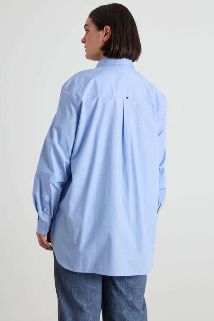 Embroidered poplin shirt Intrend - 2