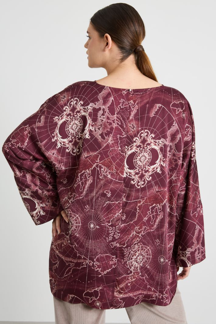 Printed twill blouse Intrend - 2