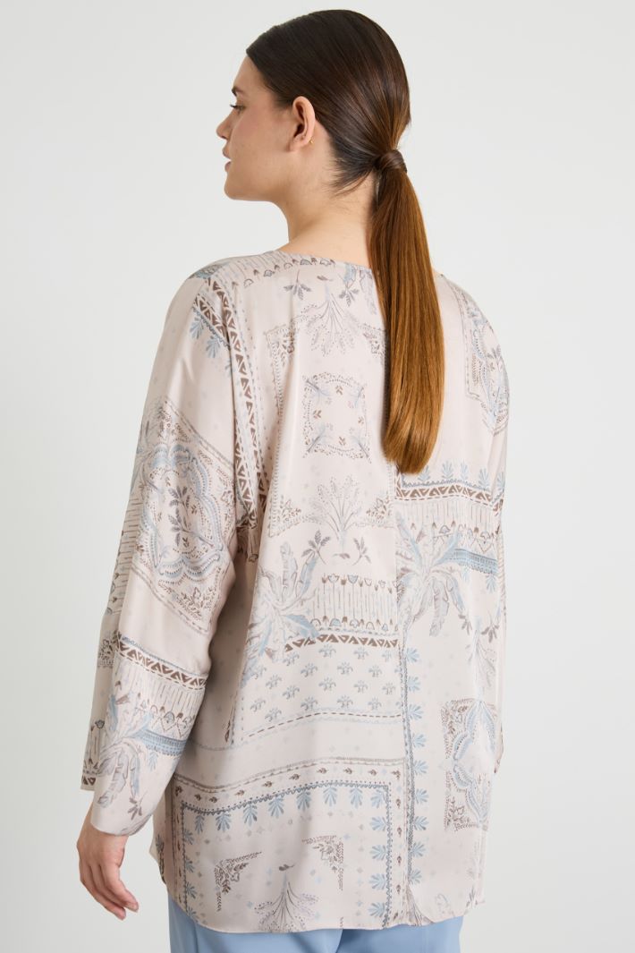 Printed twill blouse Intrend - 2