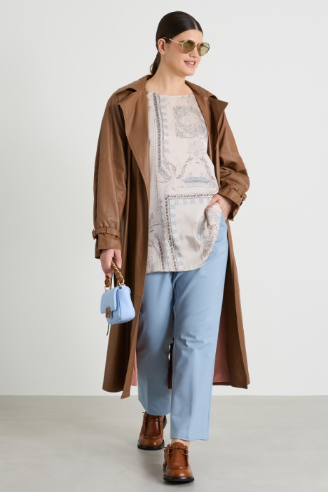 Printed twill blouse Intrend