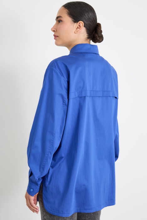 Camicia in raso di cotone