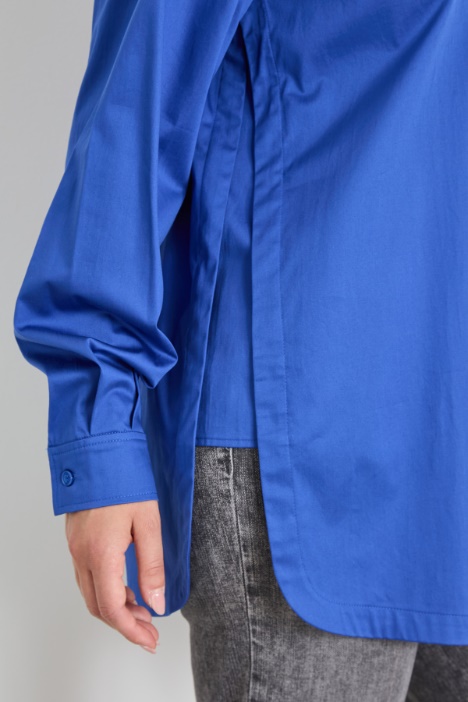 Camicia in raso di cotone