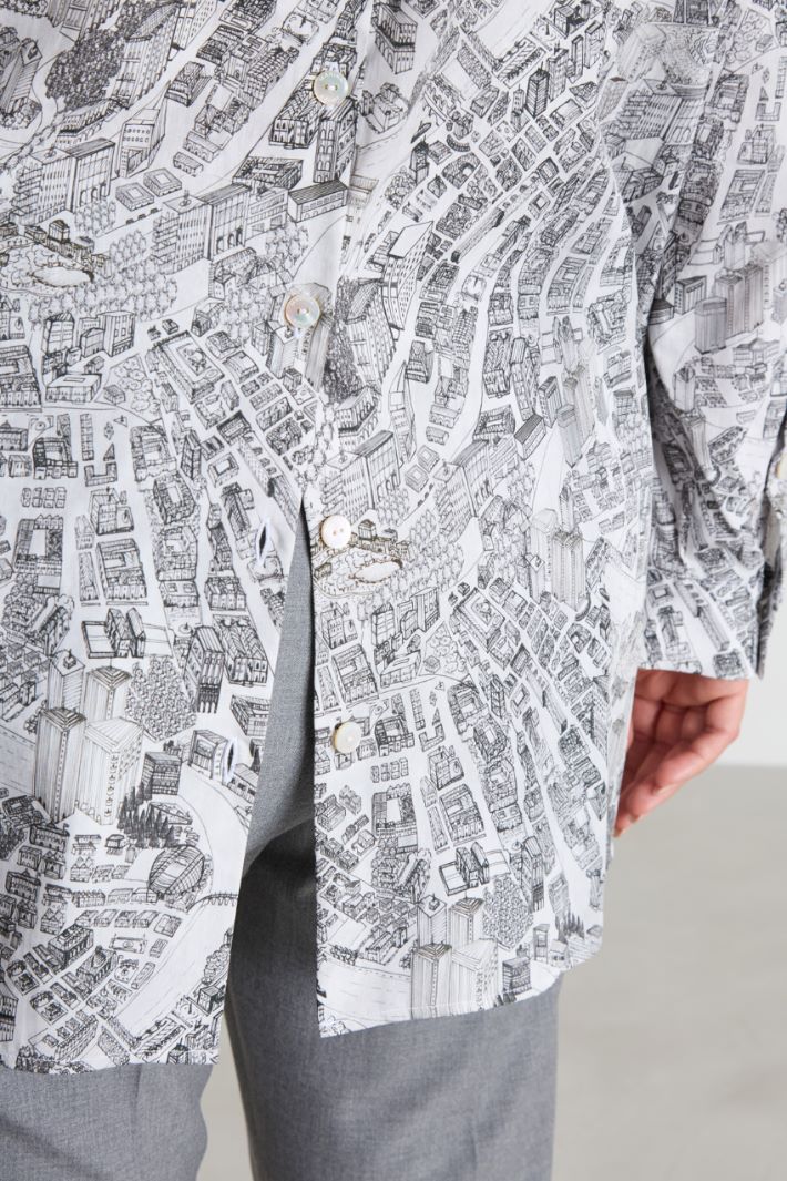 Cotton poplin shirt Intrend - 4