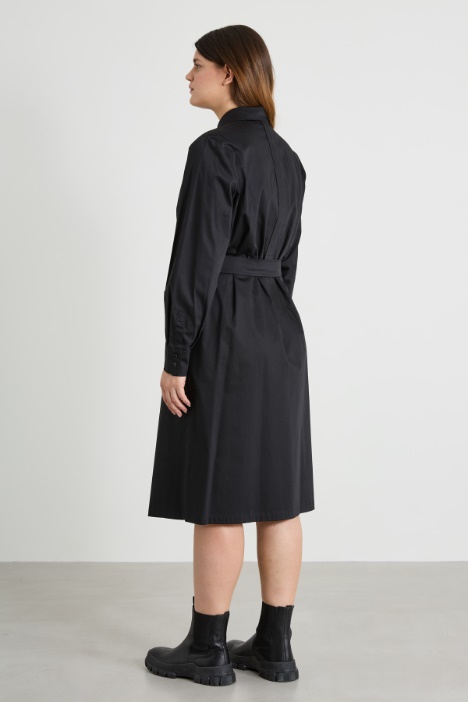 Abito in raso di cotone