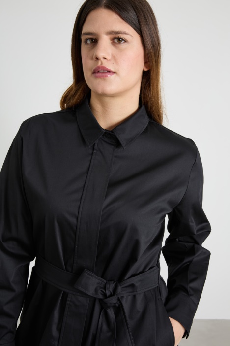 Abito in raso di cotone