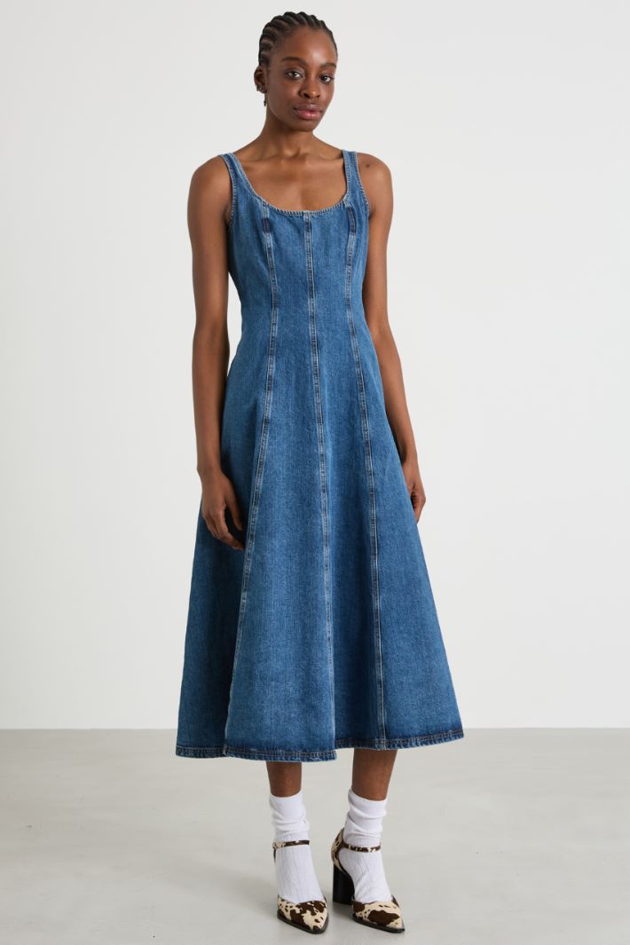 Abito lungo in denim Intrend - 2