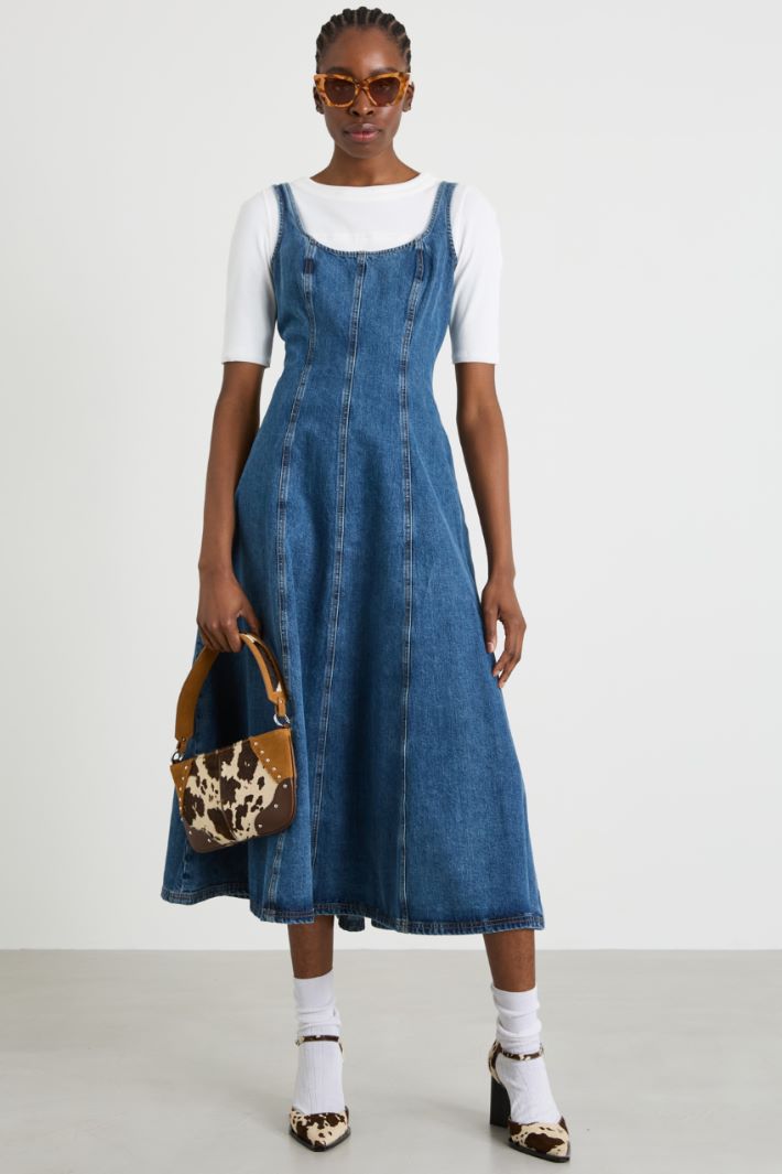 Abito lungo in denim Intrend