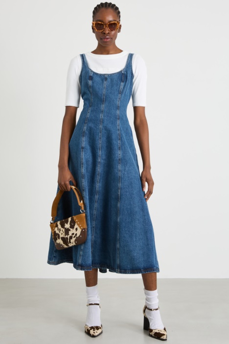 Vestido largo de denim Intrend