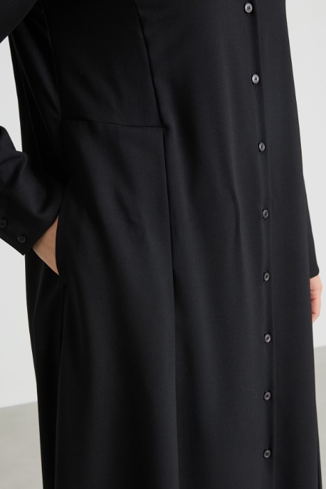 Abito chemisier in gabardina