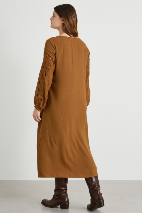 Abito in twill di viscosa