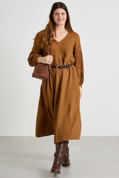 Viscose twill dress Intrend
