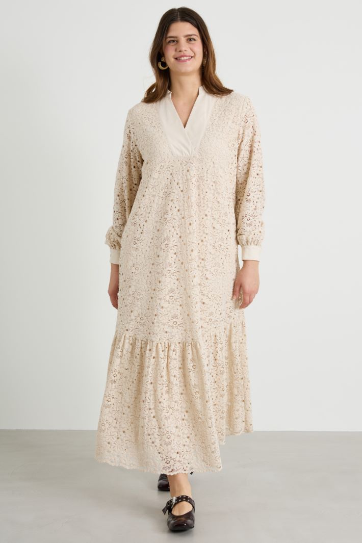 Lace and cotton dress Intrend - 2